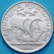 Монета Португалии 10 эскудо 1954 год. Парусник. Серебро