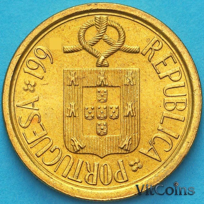 Монета Португалия 10 эскудо 1998 год. Монета Португалия 10 эскудо 1998 год.