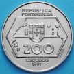 Монета Португалии 200 эскудо 1991 год. Навигация на запад.
