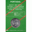 Монета Португалия 100 эскудо 1986 год. ЧМ по футболу в Мехико. Серебро.