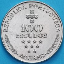 Азорские острова, Португалия 100 эскудо 1980 год.