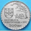 Монета Португалии 200 эскудо 1993 год. 450 лет искусству намбан.