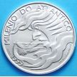 Монета Португалии 1000 эскудо 1999 год. Атлантика под парусом. Серебро