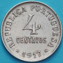 Португалия 4 сентаво 1917 год. 