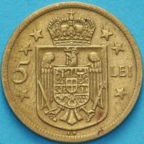 Румыния 5 лей 1930 год. Бирмингем. "КH"