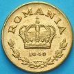 Монета Румыния 1 лей 1940 год. 