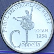 Румыния жетон монетного двора 2004 год. 50 лет оперному театру в бухаресте. Коппелия