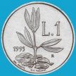 Монета Сан Марино 1 лира 1993 год. Оливковый росток.