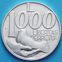 Сан Марино 1000 лир 1991 год. Серебро.