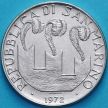 Монета Сан Марино 100 лир 1972 год. Святой Мартин в лодке.
