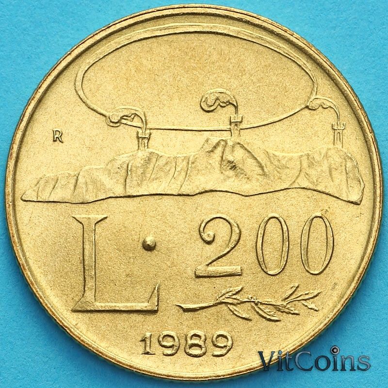 Сан Марино 200 лир 1989 год.