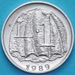 Монета Сан Марино 1 лира 1989 год. Морская ракушка со скал Монте-Титано