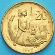 Монета Сан Марино 20 лир 1995 год. Дети.