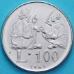 Монета Сан Марино 100 лир 1989 год. Учитель и ученик