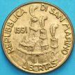 Монета Сан Марино 20 лир 1991 год. Кардинал Альберони