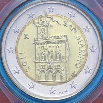 Сан Марино 2 евро 2011 год. BU