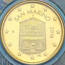Сан Марино 10 евроцентов 2018 год. BU