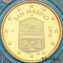 Сан Марино 10 евроцентов 2019 год. BU