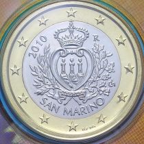 Сан Марино 1 евро 2010 год.  BU