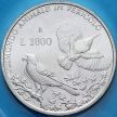 Монета Сан Марино 1000 лир 1993 год. Орел фалкон и дятел. Серебро.
