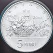 Монета Сан Марино 5 евро 2010 год. Караваджо. Серебро