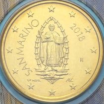 Сан Марино 50 евроцентов 2018 год. BU