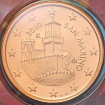 Сан Марино 5 евроцентов 2010 год. BU