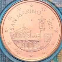 Сан Марино 5 евроцентов 2019 год. BU