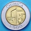 Монета Сан Марино 500 лир 1998 год. Химия. XF