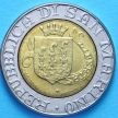 Монета Сан Марино 500 лир 1989 год. Резчик по камню. XF
