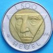 Монета Сан Марино 500 лир 1996 год. Гегель XF