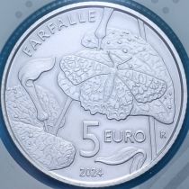 Сан Марино 5 евро 2024 год. Бабочка Южный Фестон