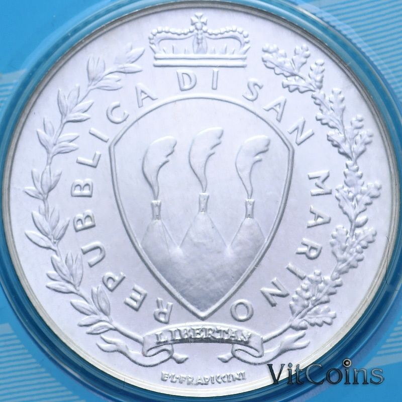 Монета Сан Марино 5 евро 2003 год. Три грации