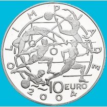 Сан Марино 10 евро 2003 год. Олимпийские игры в Афинах 2004. Серебро