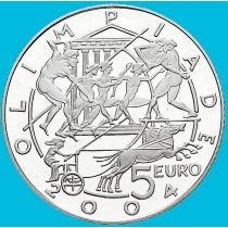 Сан Марино 5 евро 2003 год. Олимпийские игры в Афинах 2004. Серебро