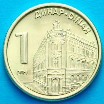 Сербия 1 динар 2019 год. Национальный банк.