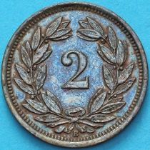 Швейцария 2 раппена 1932 год. 