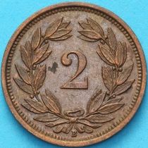 Швейцария 2 раппена 1936 год. 