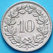 Швейцария 10 раппен 1904 год.