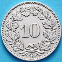 Швейцария 10 раппен 1914 год.