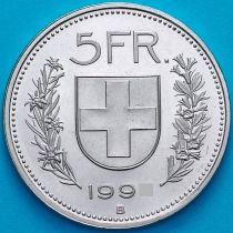 Швейцария 5 франков 1995 год.  Вильгельм Телль