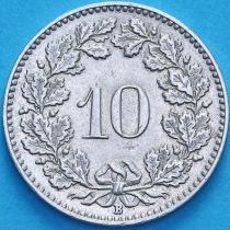 Швейцария 10 раппен 1921 год.
