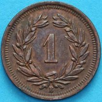 Швейцария 1 раппен 1911 год.