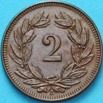 Швейцария 2 раппена 1912 год