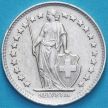 Монета Швейцария 1/2 франка 1948 год. Серебро.