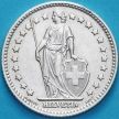 Монета Швейцария 1 франк 1955 год. Серебро.