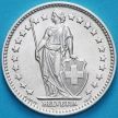 Монета Швейцария 1 франк 1957 год. Серебро.