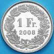 Монета Швейцария 1 франк 2008 год. BU