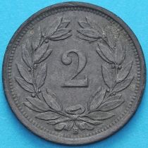 Швейцария 2 раппена 1942 год. 
