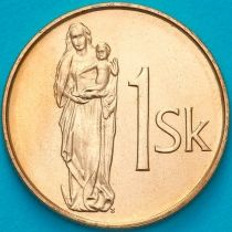 Словакия 1 крона 2007 год.